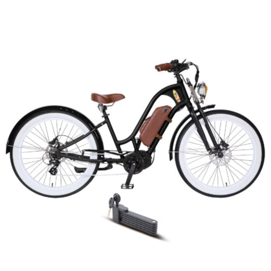 Michael Blast 500W Vacay Mid Drive Low Step Electric Bike - EB-VACAY-MID-LO-BLK