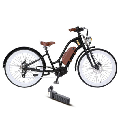 Michael Blast 500W Vacay Mid Drive Low Step Electric Bike - EB-VACAY-MID-LO-BLK