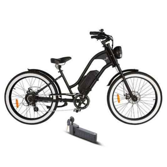 Michael Blast 500W Vacay Retro Cruiser Low Step Electric Bike - EB-VACAYLS-BLK-BLK