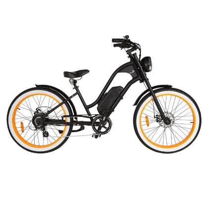 Michael Blast 500W Vacay Retro Cruiser Low Step Electric Bike - EB-VACAYLS-BLK-BLK