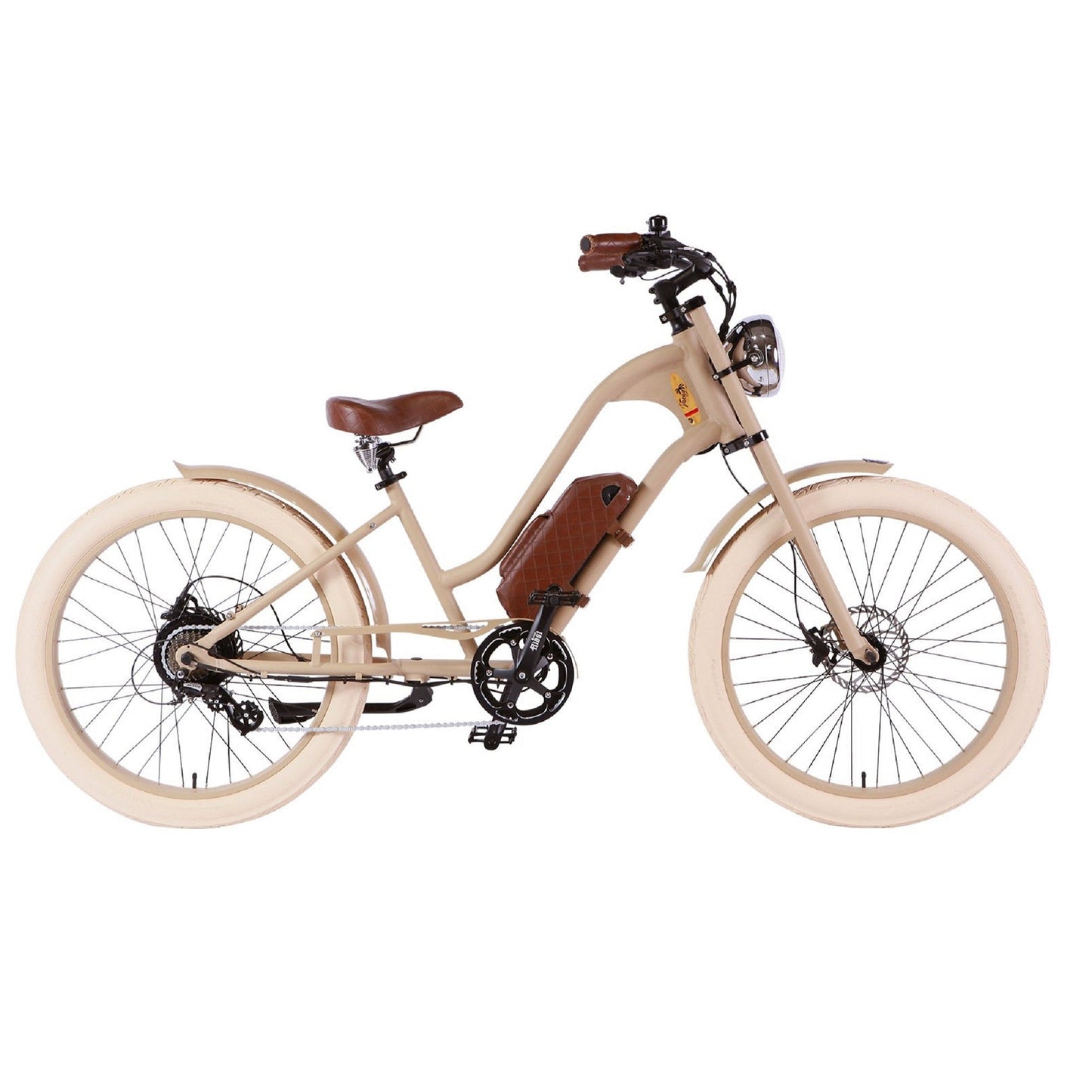 Michael Blast 500W Vacay Retro Cruiser Low Step Electric Bike - EB-VACAYLS-BLK-BLK