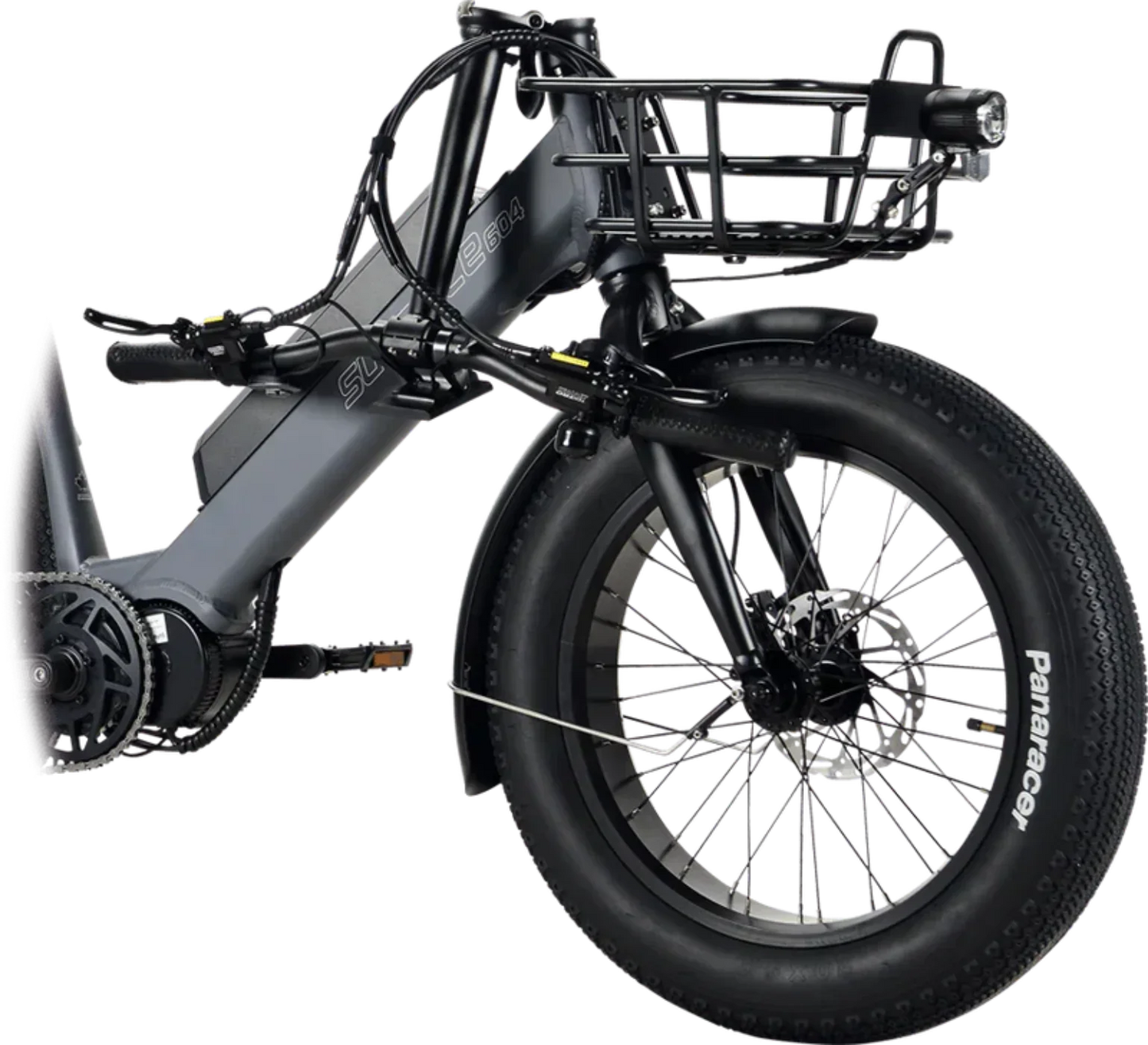 Surface 604 500W 48V Trio Mid Drive Folding Step-Thru Fat Tire Trike Electric Bike - EB-S6-TRIO-GRY