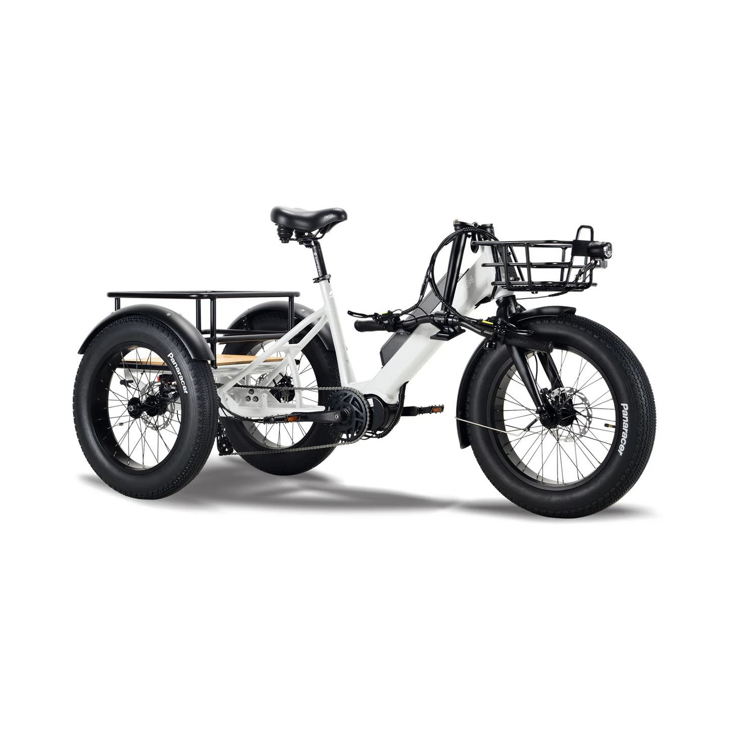 Surface 604 500W 48V Trio Mid Drive Folding Step-Thru Fat Tire Trike Electric Bike - EB-S6-TRIO-GRY