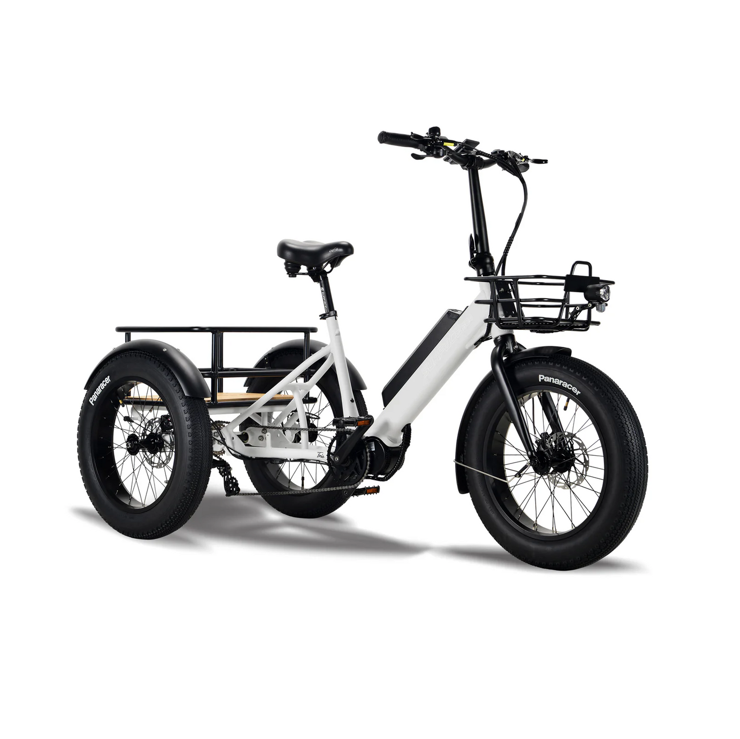 Surface 604 500W 48V Trio Mid Drive Folding Step-Thru Fat Tire Trike Electric Bike - EB-S6-TRIO-GRY