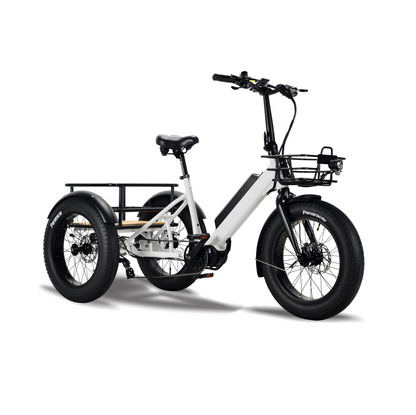 Surface 604 500W 48V Trio Mid Drive Folding Step-Thru Fat Tire Trike Electric Bike - EB-S6-TRIO-GRY