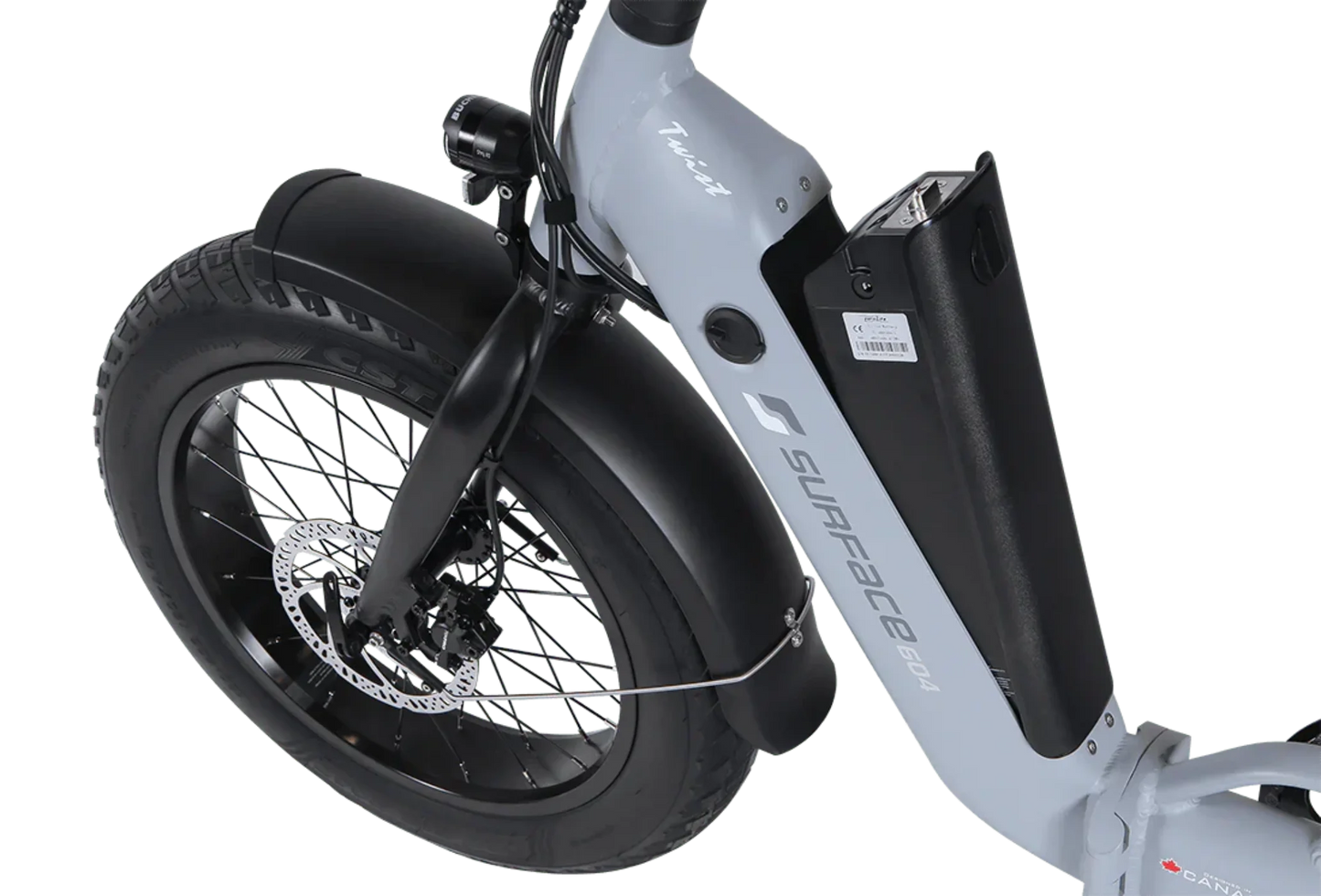 Surface 604 500W Twist Folding Step-Thru Electric Bike - EB-2021TWIST-BLU-ML-48V14AH