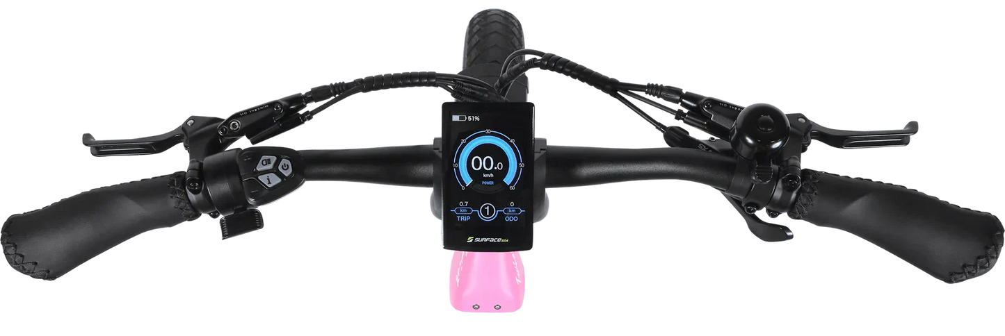 Surface 604 500W Twist Folding Step-Thru Electric Bike - EB-2021TWIST-BLU-ML-48V14AH