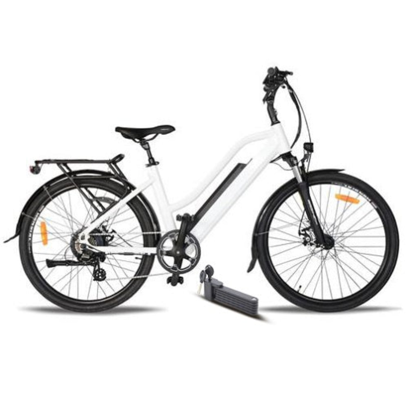 T4B 500W Hiko Pulse Low Step Electric Bike - EB-500WHIKOPLSLWSTP-WHT