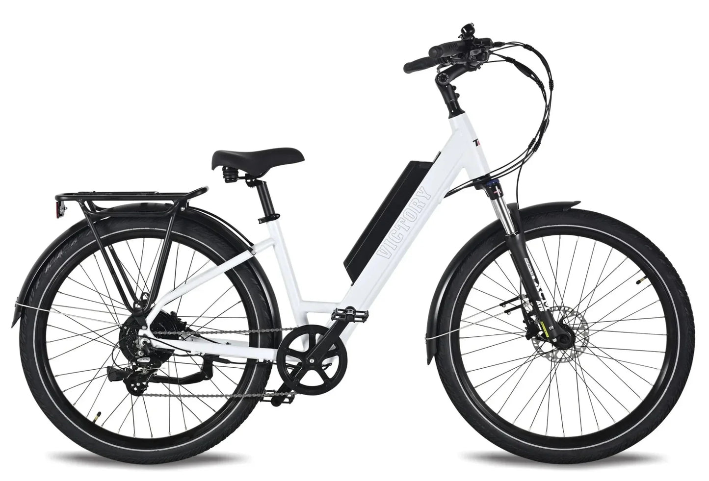 T4B 500W Victory Low Step Commuter Electric Bike - EB-VICTORY-WHT