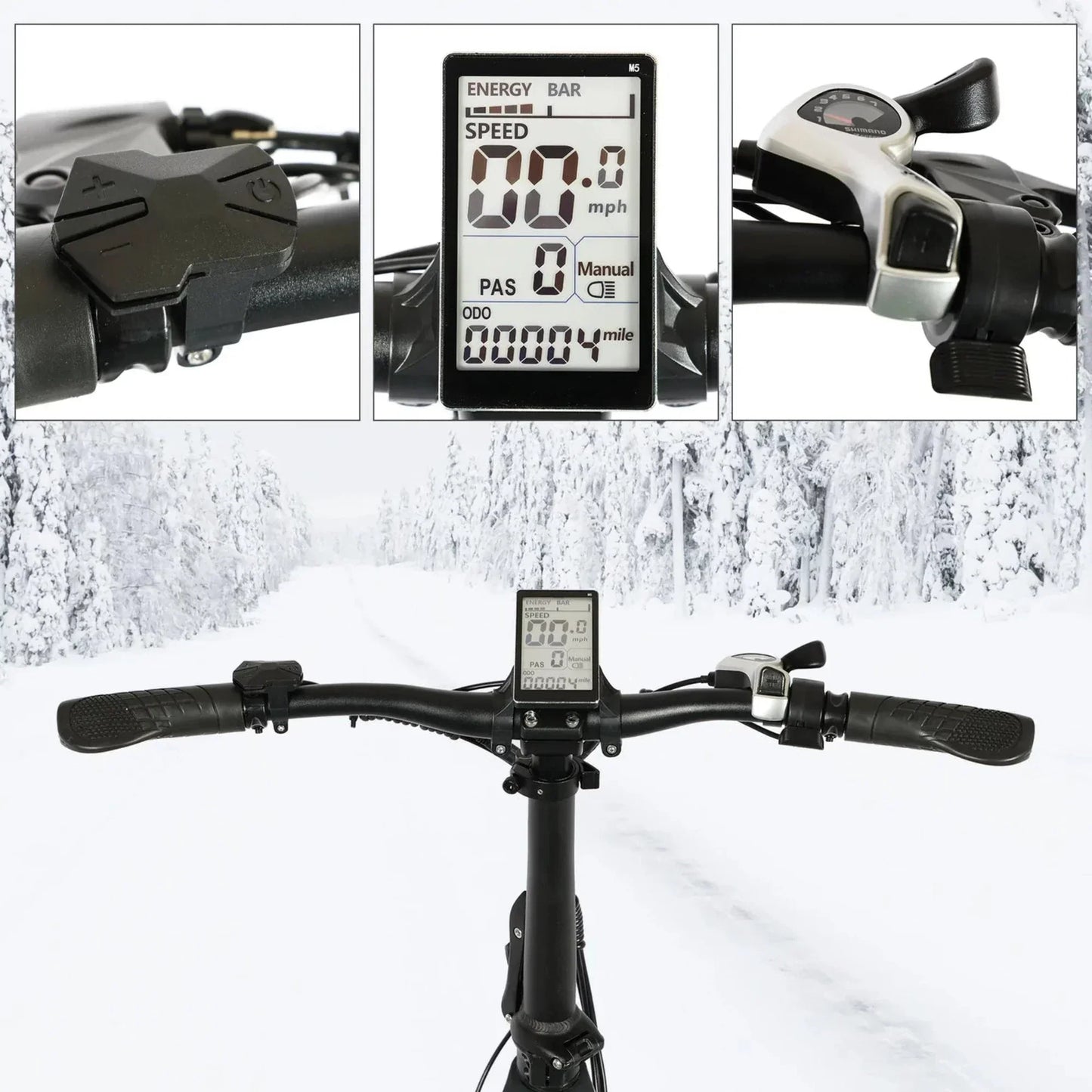 Tracer 750W 20" Kama 1.0 Folding Fat Tire Electric Bike - MB-EB-KAMA-MBK