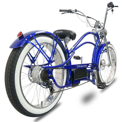 Tracer 1000W 48V Legend GT7 Chopper Stretch Cruiser Fat Tire Electric Bike