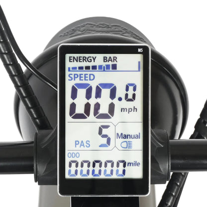 Tracer 800W 26" Loiter Cruiser Fat Tire Electric Bike - MB-EB-LOITER-M-BK/BK