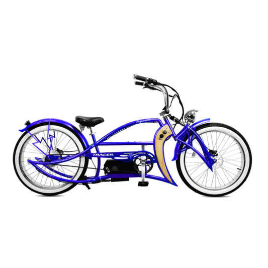 Tracer 800W Signature Pro Chopper Cruiser Electric Bike - MB-EB-Signature Pro-BK