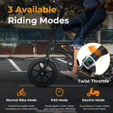 Costway Folding Electric Bike 350W 36V 15 MPH 20 Mile Range New - SP38112US