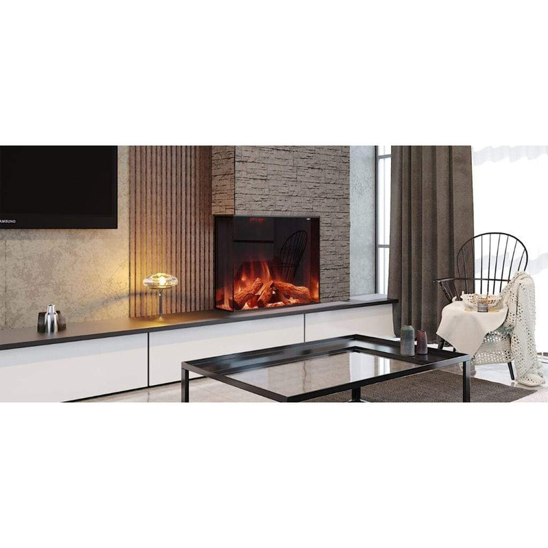 European Home 32" Tyrell 3-Sided Traditional Built-In Electric Fireplace with Halo Burner Technology - EV-FP-Halo-TYRELL