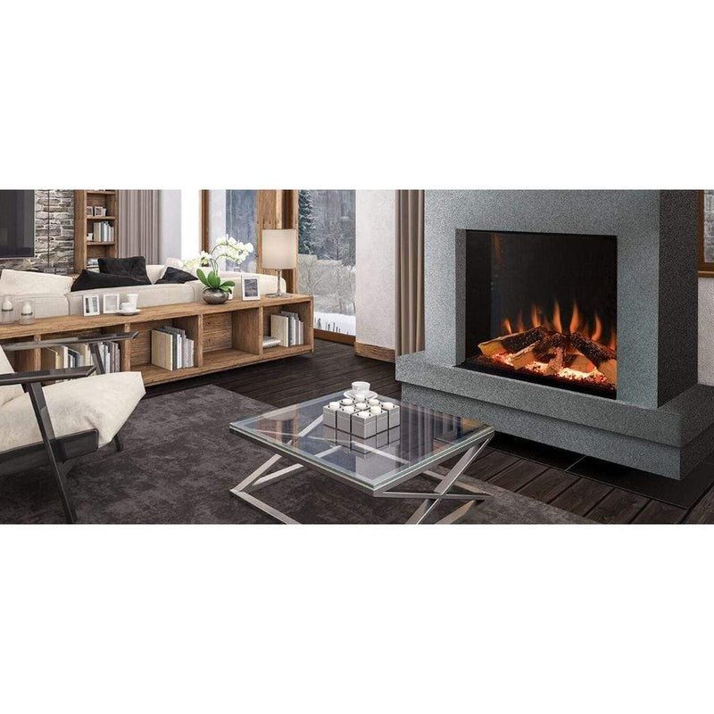 European Home 32" Tyrell 3-Sided Traditional Built-In Electric Fireplace with Halo Burner Technology - EV-FP-Halo-TYRELL