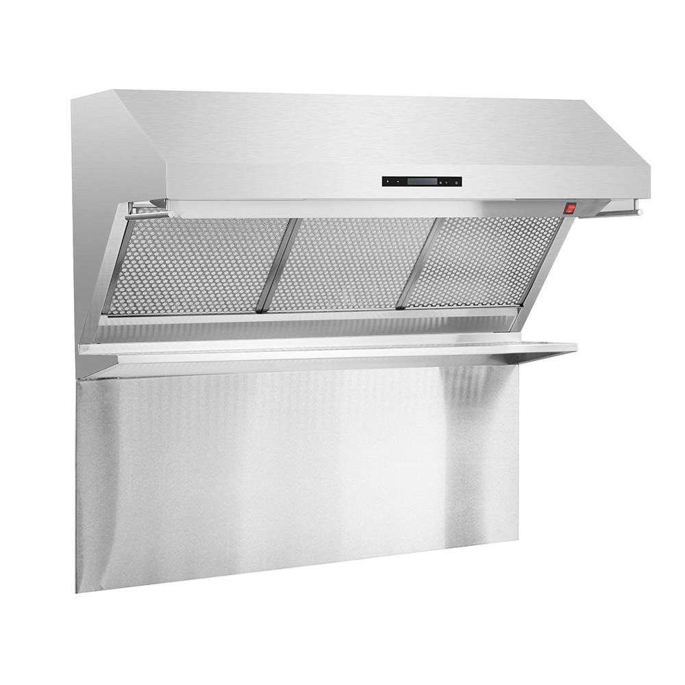 Forno Appliace Package - 48 Inch Gas Range, Wall Mount Range Hood, Refrigerator, Microwave Drawer, Dishwasher, AP-FFSGS6244-48-8