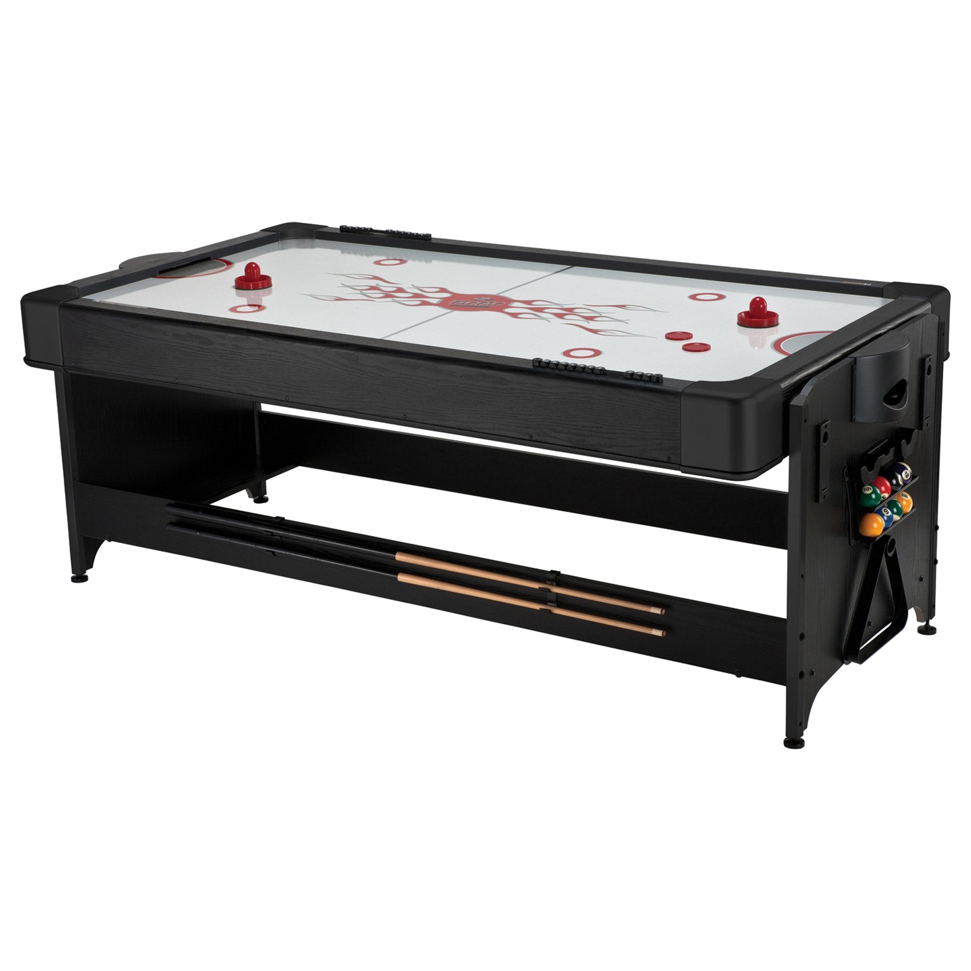 Fat Cat Original Pockey 7ft Black 3 in 1 Multi Game Table - 64-1046