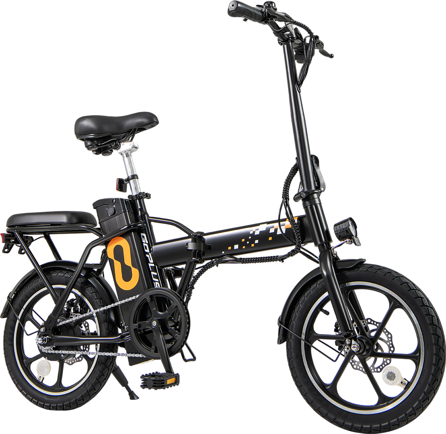 Costway Folding Electric Bike with Dual Disc Brakes 500W 20 MPH 37 Mile Range New - SP38244US