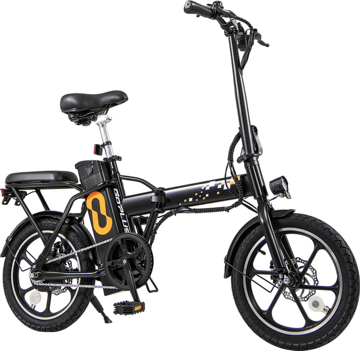 Costway Folding Electric Bike with Dual Disc Brakes 500W 20 MPH 37 Mile Range New - SP38244US