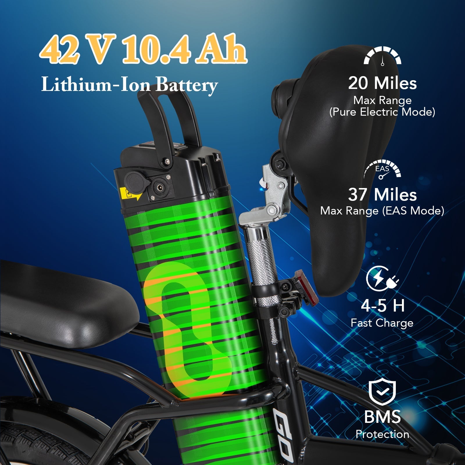 Costway Folding Electric Bike with Dual Disc Brakes 500W 20 MPH 37 Mile Range New - SP38244US