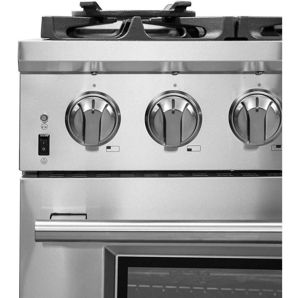 Forno Appliance Package - 36 Inch Pro Gas Range, Range Hood, Refrigerator, Microwave Drawer, Dishwasher, Wine Cooler, AP-FFSGS6260-36-W-9