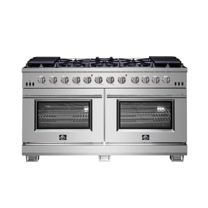 Forno 60 Inch Titanium Pro Series Capriasca Freestanding Gas Range, FFSGS6260-60