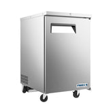 Frigos  23" One Solid Door Stainless Steel Back Bar Refrigerator - FGA-BBR-1D-23
