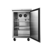 Frigos  23" One Solid Door Stainless Steel Back Bar Refrigerator - FGA-BBR-1D-23