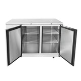 Frigos 50" Two Solid Door Stainless Steel Back Bar Refrigerator - FGA-BBR-2D-48
