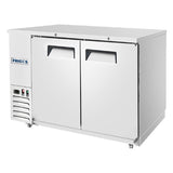Frigos  58" Two Solid Door Stainless Steel Back Bar Refrigerator - FGA-BBR-2D-59