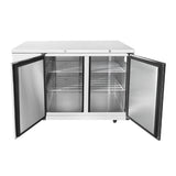 Frigos  58" Two Solid Door Stainless Steel Back Bar Refrigerator - FGA-BBR-2D-59
