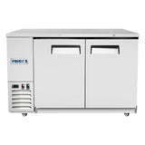 Frigos  58" Two Solid Door Stainless Steel Back Bar Refrigerator - FGA-BBR-2D-59