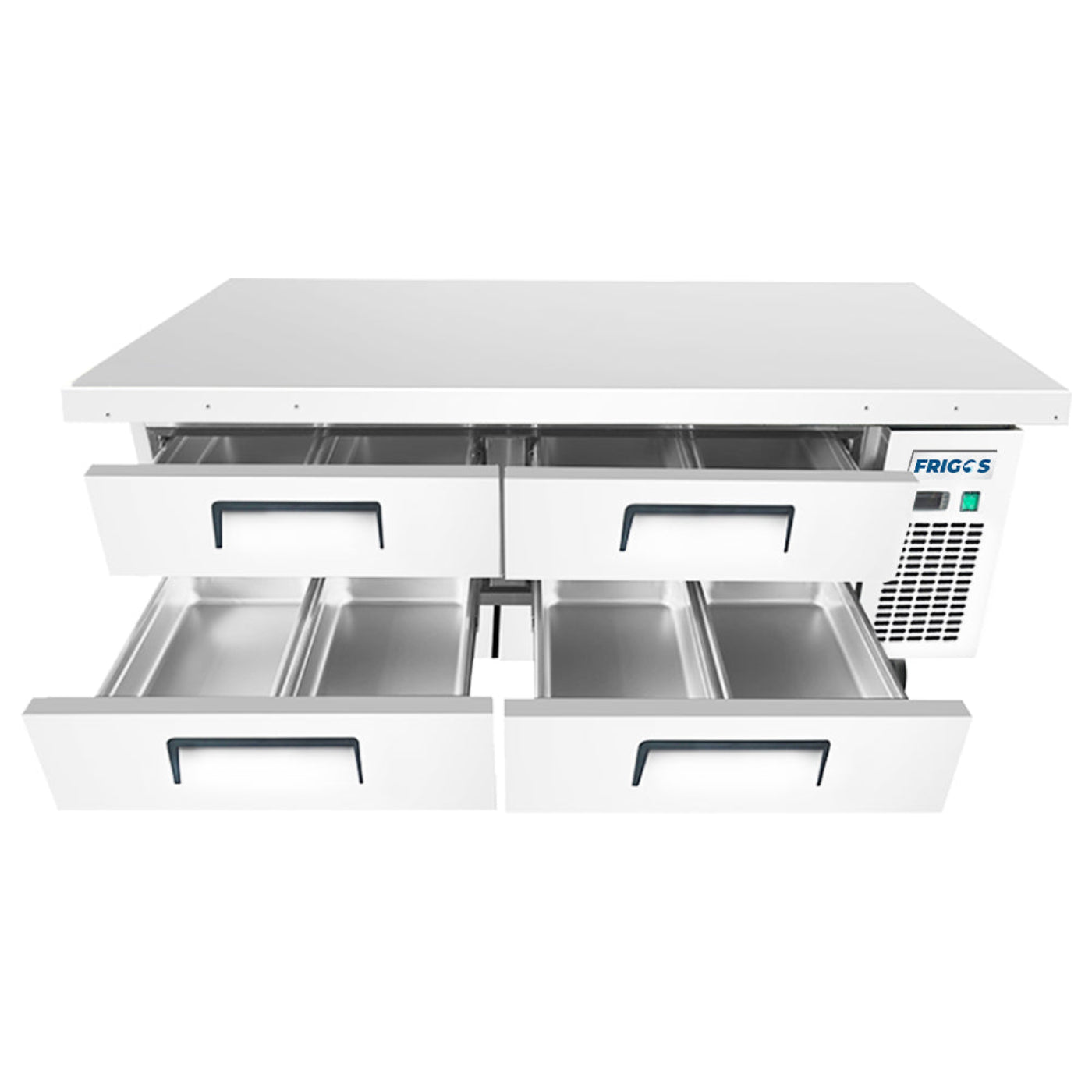 Frigos 72" (4) Drawer Refrigerated Chef Base with Extended Top - FGA-CB-4DR-72