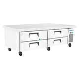 Frigos 72" (4) Drawer Refrigerated Chef Base with Extended Top - FGA-CB-4DR-72