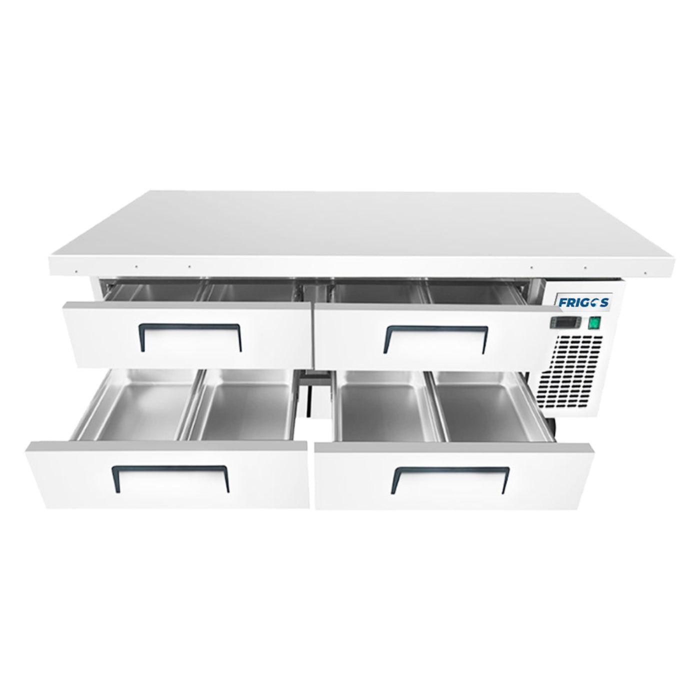 Frigos 76" (4) Drawer Refrigerated Chef Base with Extended Top - FGA-CB-4DR-78