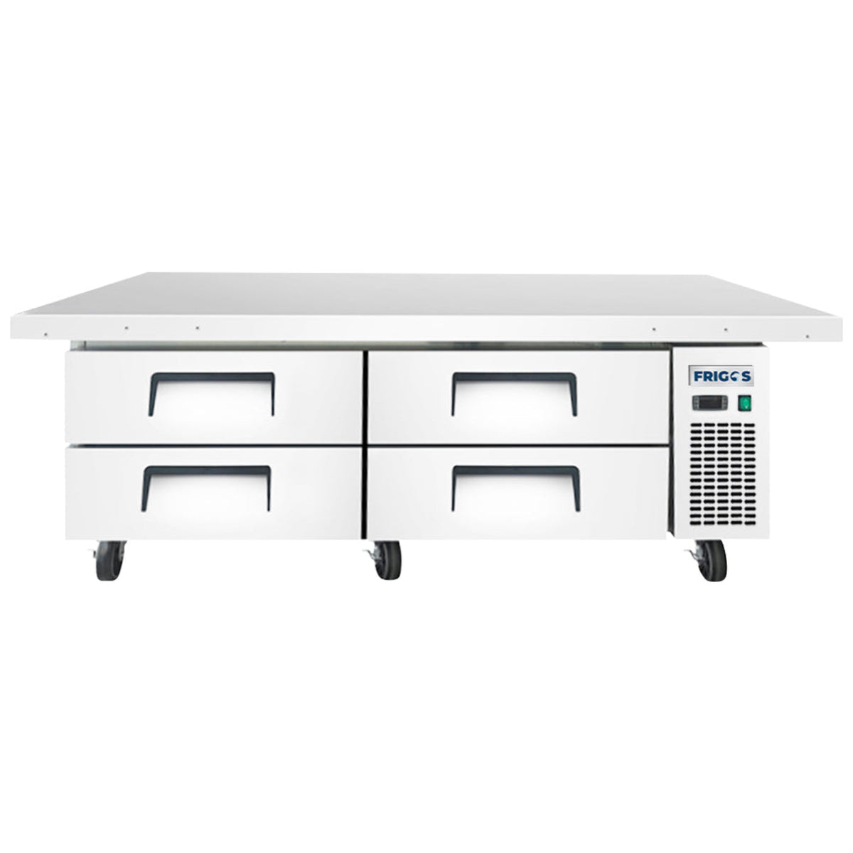 Frigos 76" (4) Drawer Refrigerated Chef Base with Extended Top - FGA-CB-4DR-78