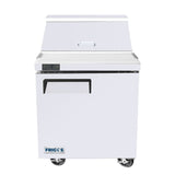 Frigos 27" One Door Refrigerated Sandwich Prep Table (8) 1/6 Size Pans - FGA-SPT-8P-28