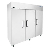 Frigos  77.80" Top Mount Reach In Three Door Refrigerator 64.9 Cu. Ft. - FGA-TMR-3D-78