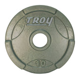 TROY GO Machined Olympic Grip Plate Gray - GO_255lb_Set