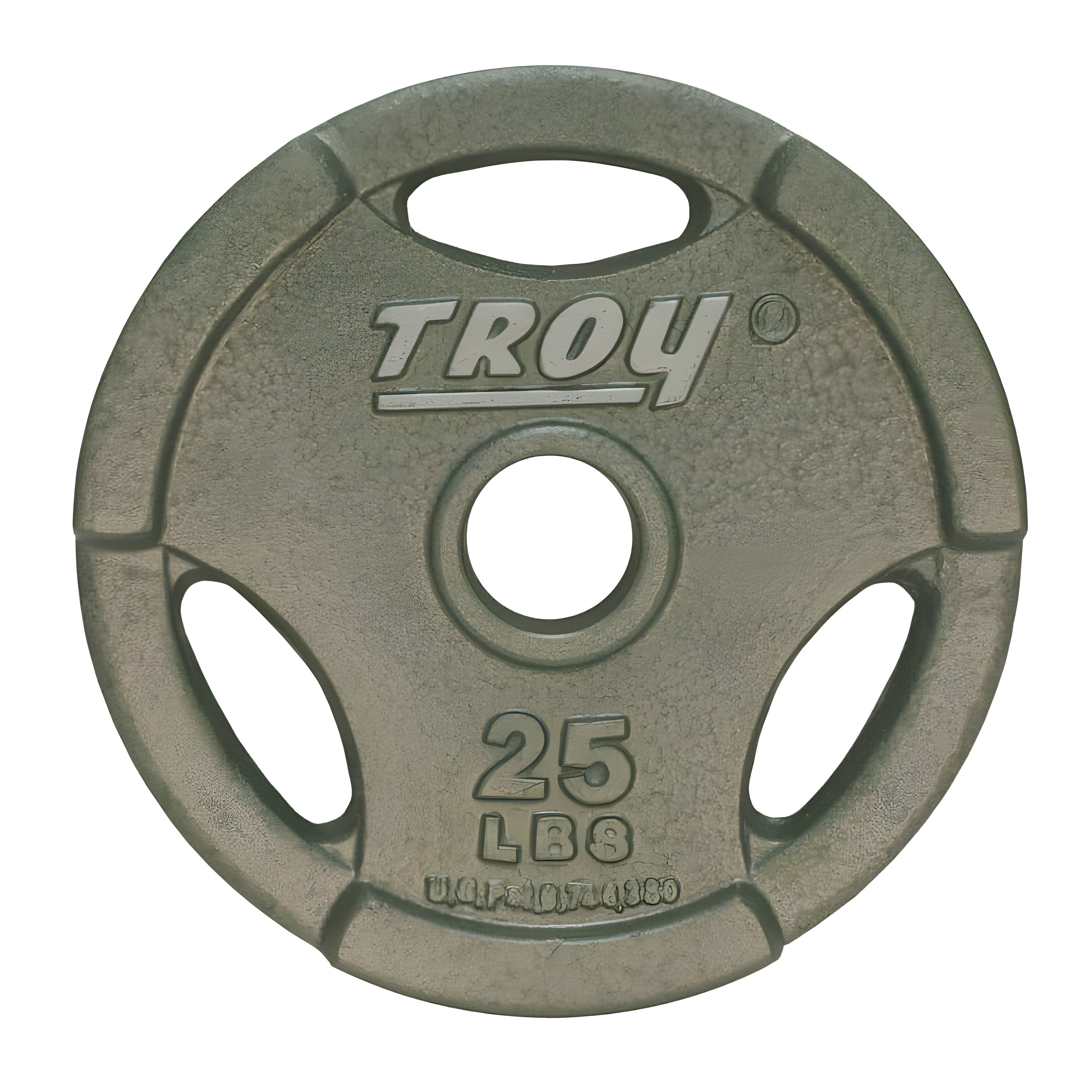 TROY GO Machined Olympic Grip Plate Gray - GO_255lb_Set