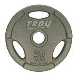 TROY GO Machined Olympic Grip Plate Gray - GO_255lb_Set