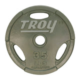 TROY GO Machined Olympic Grip Plate Gray - GO_255lb_Set