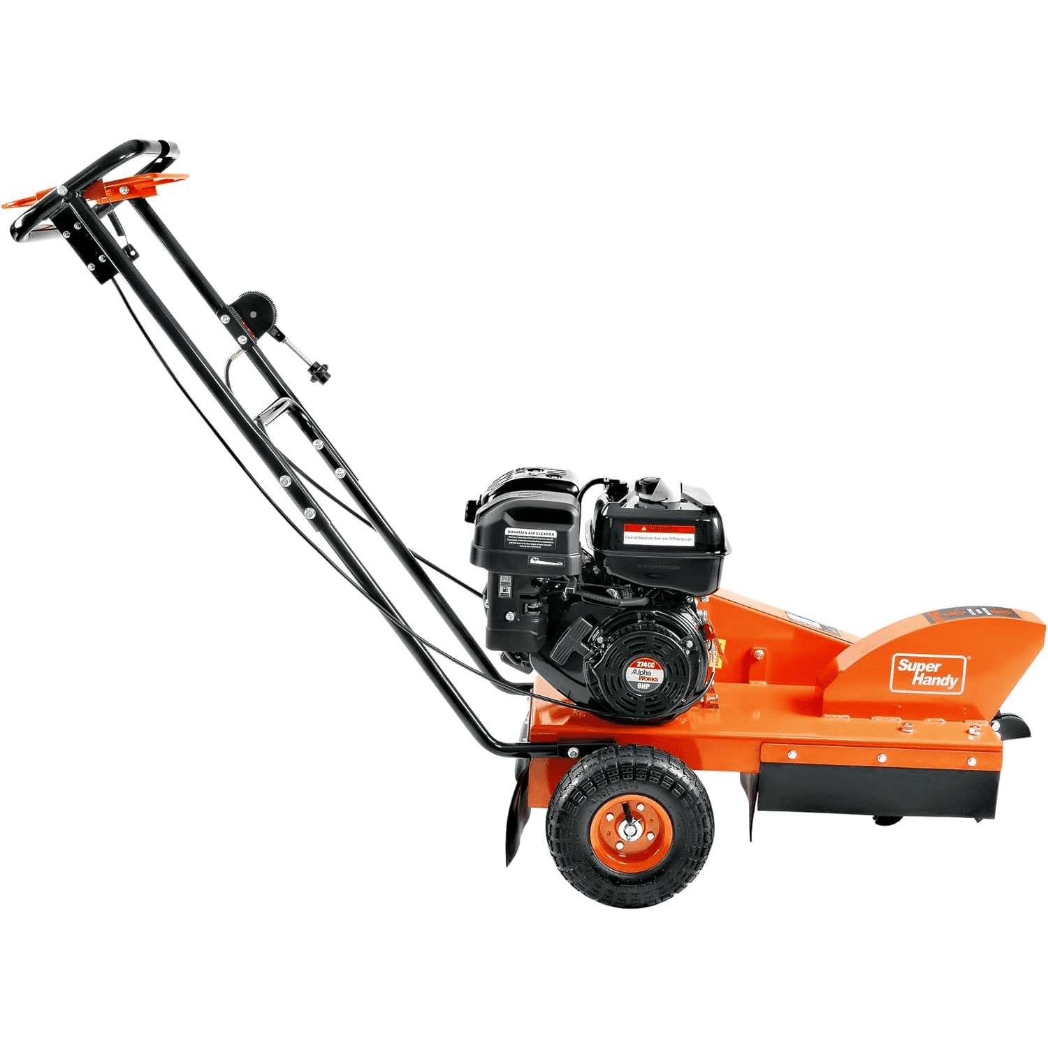 Super Handy GUO110 Stump Grinder Gas 9 HP Alphaworks Engine with 12" Blade and 6 Carbide Teeth Direct Drive New