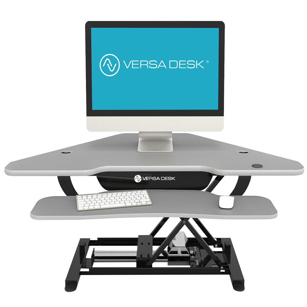 VersaDesk - 48" Power Pro Corner Electric Standing Desk Converter