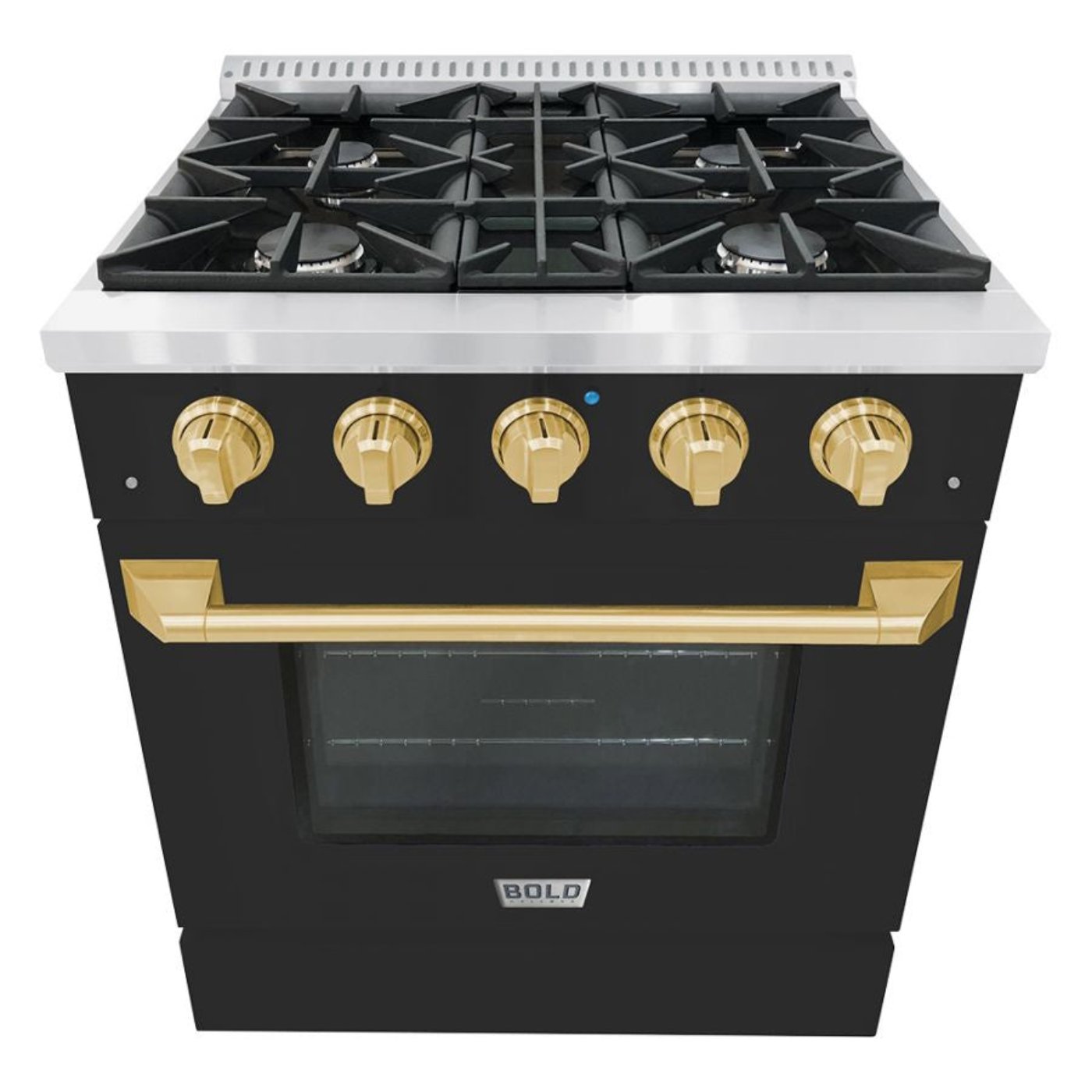 Hallman BOLD 30" 4.2 Cu.Ft. 4 Burner Freestanding All Gas Range and Gas Oven - HBRG30