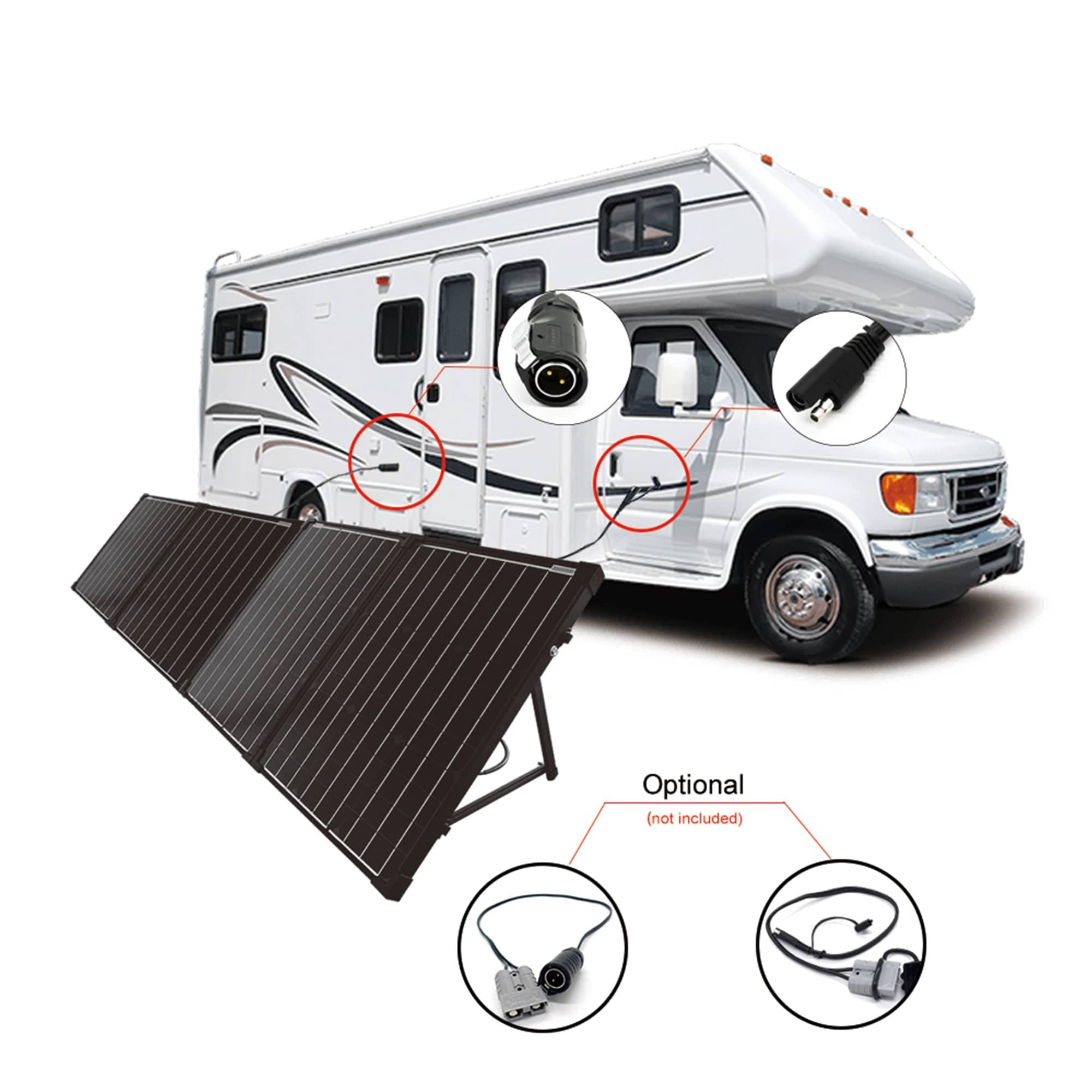 ACOPOWER Ptk 200W Portable Solar Panel Kit Briefcase - HY-PTK-2x100