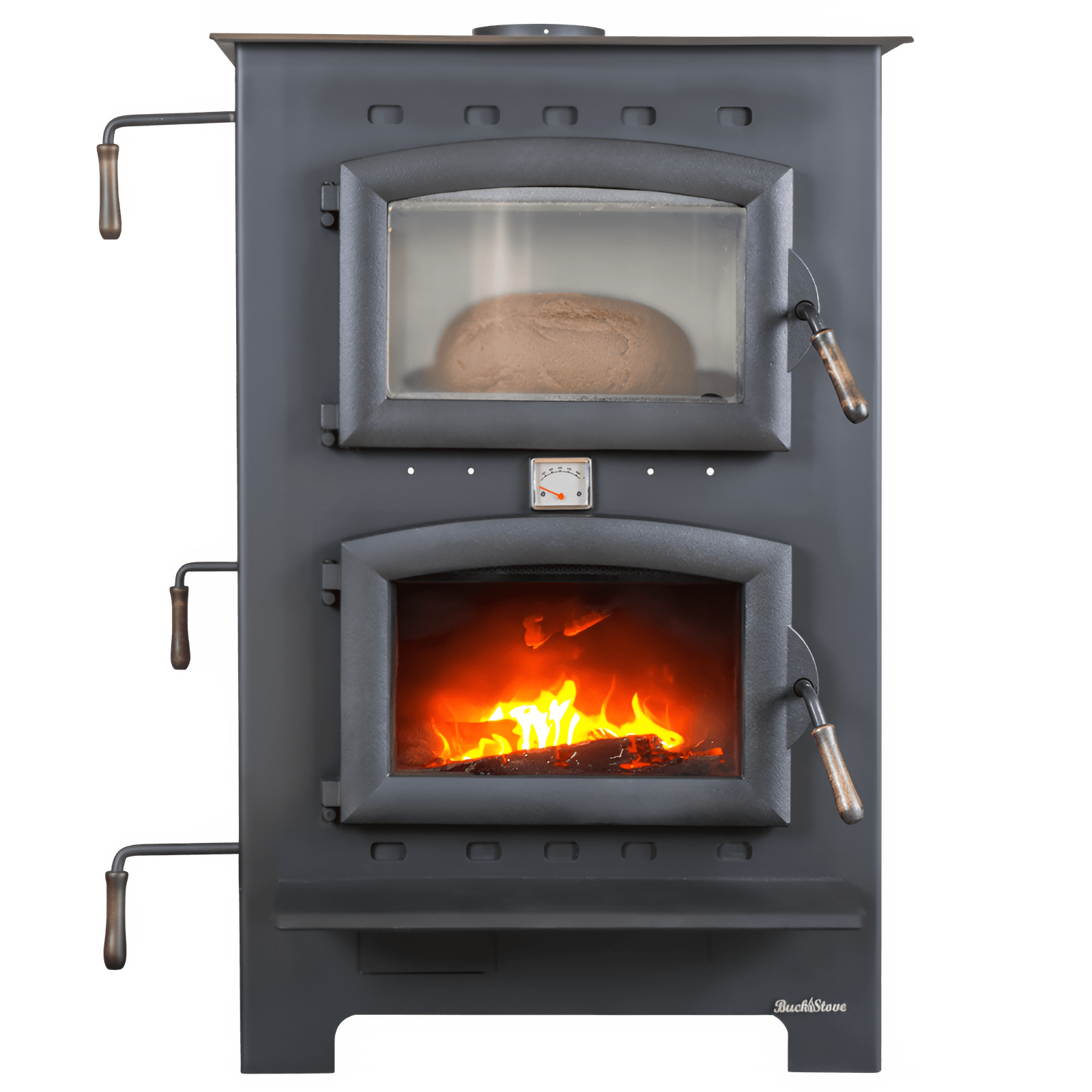 Buck Stove Homesteader Wood Burning Cook Stove 1,800 sq. ft. 28,901 BTU Black New - FP-HOMESTEADER