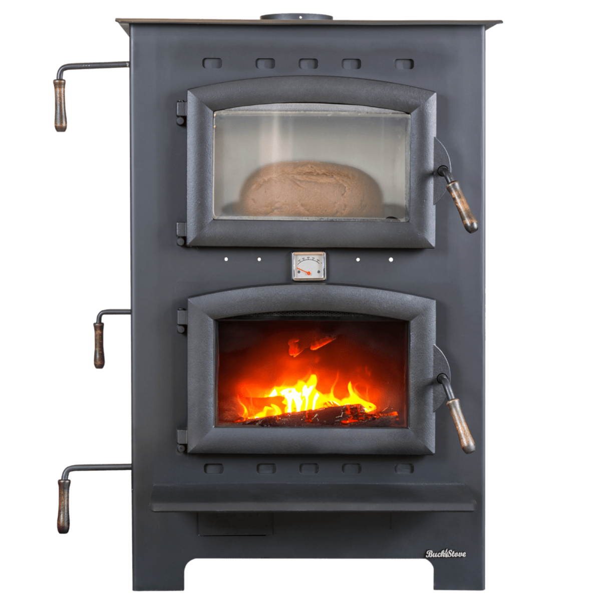 Buck Stove Homesteader Wood Burning Cook Stove 1,800 sq. ft. 28,901 BTU Black New - FP-HOMESTEADER