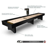 Hudson The Commercial Shuffleboard Table 9'-22' - HUD